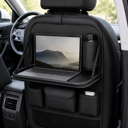 Backseat Organizer with Foldable Table