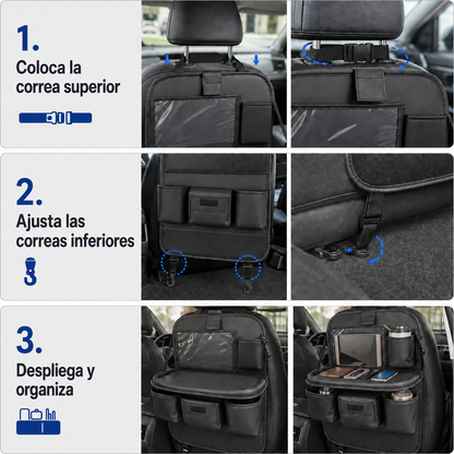 Kit Organizador Asiento Trasero con Mesa Plegable